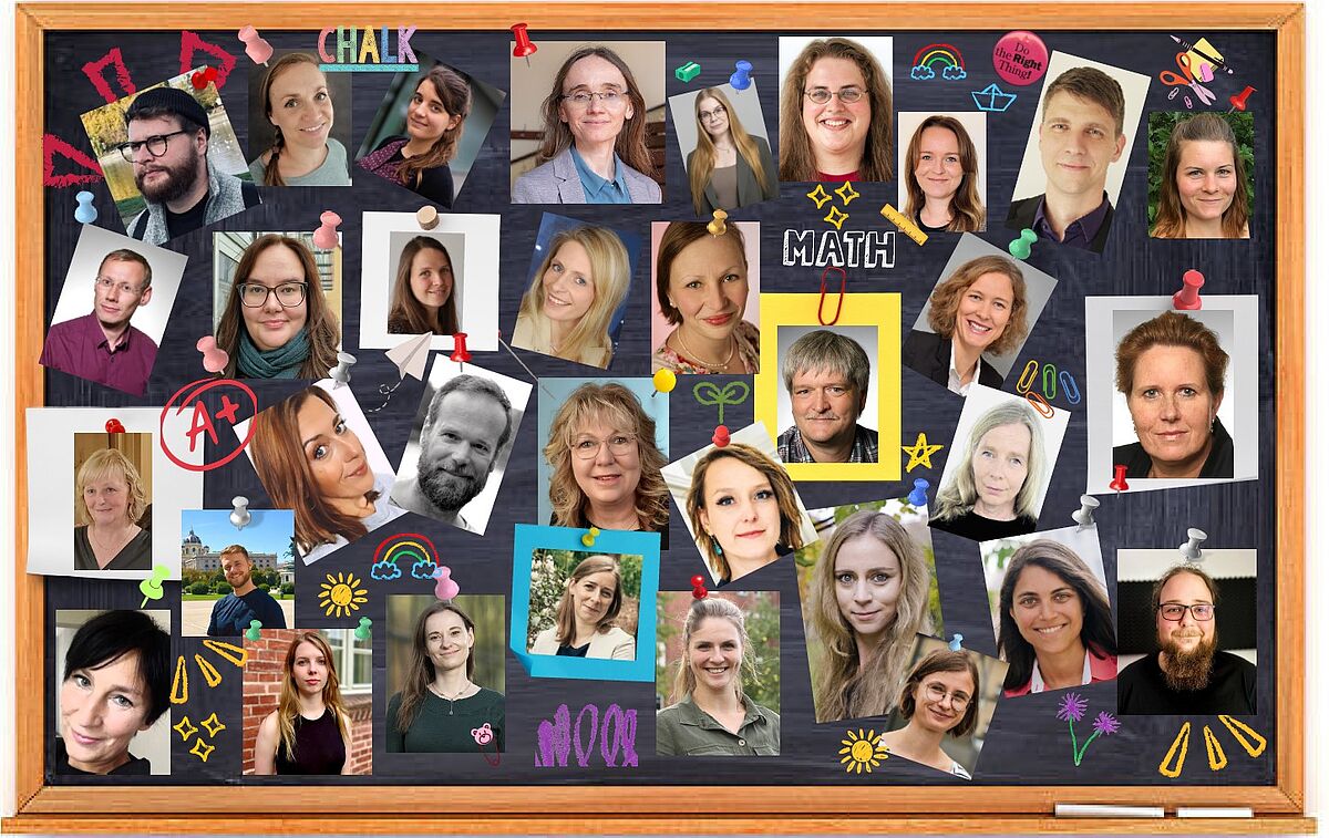 Collage der Mitarbeitenden des Instituts für Erziehungswissenschaft